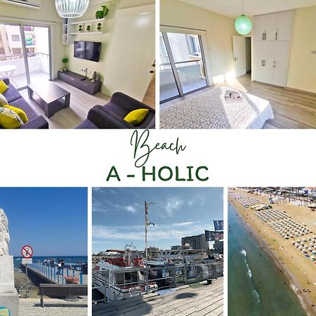Beach-A-Holic Apartment, 2 Min Distance From Larnaca Marina ภายนอก รูปภาพ